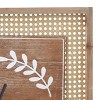 (Set of 2) Rectangle Farmhouse Wood Sign Wall Decor Brown - Olivia & May: Vertical Abstract Art, Spot Clean, No Battery Required - 4 of 4