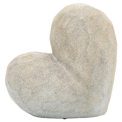 Creative Abstract Ceramic Heart Sculpture, Room, Office Decor or Gift