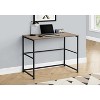 Monarch Specialties Computer Desk Home Office Laptop Left Right Set-Up Storage Drawers 40InchL Work Metal Laminate Brown Black Contemporary Modern - 2 of 4