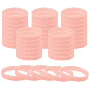 Unique Bargains Sports Party Games Fashion Silicone Glow in the Dark Bracelet 60 Pcs - 1 of 4