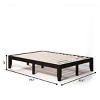 Infans Full Size 14" Wooden Bed Frame Mattress Platform Wood Slats Support Espresso - 2 of 4