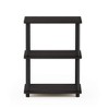 Furinno 3-Tier Reversible Color Open Bookshelf Storage Display Bookcase,Espresso - 4 of 4