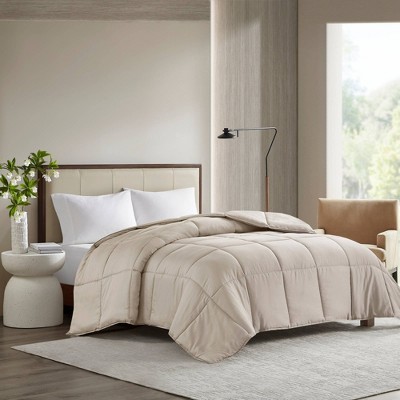 Madison Park 300 Thread Count Cotton Percale Luxury Down Alternative Comforter