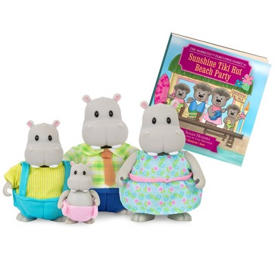 Li'l Woodzeez Miniature Animal Figurine Set – The Riverdipper Hippo Family