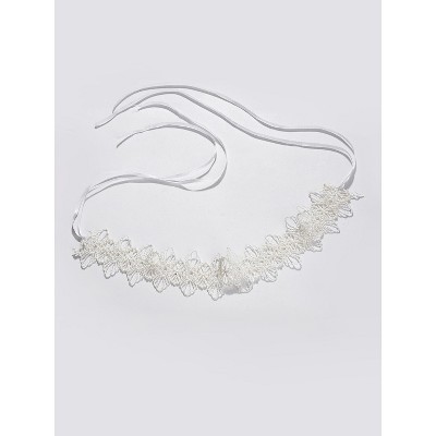 SOHI Women's White Floral Choker Necklace