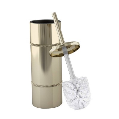 gold toilet brush holder