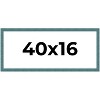 PosterPalooza | Panoramic Simple Blue Picture Frame - UV Acrylic, Foam Board Backing, Hanging Hardware - 2 of 4