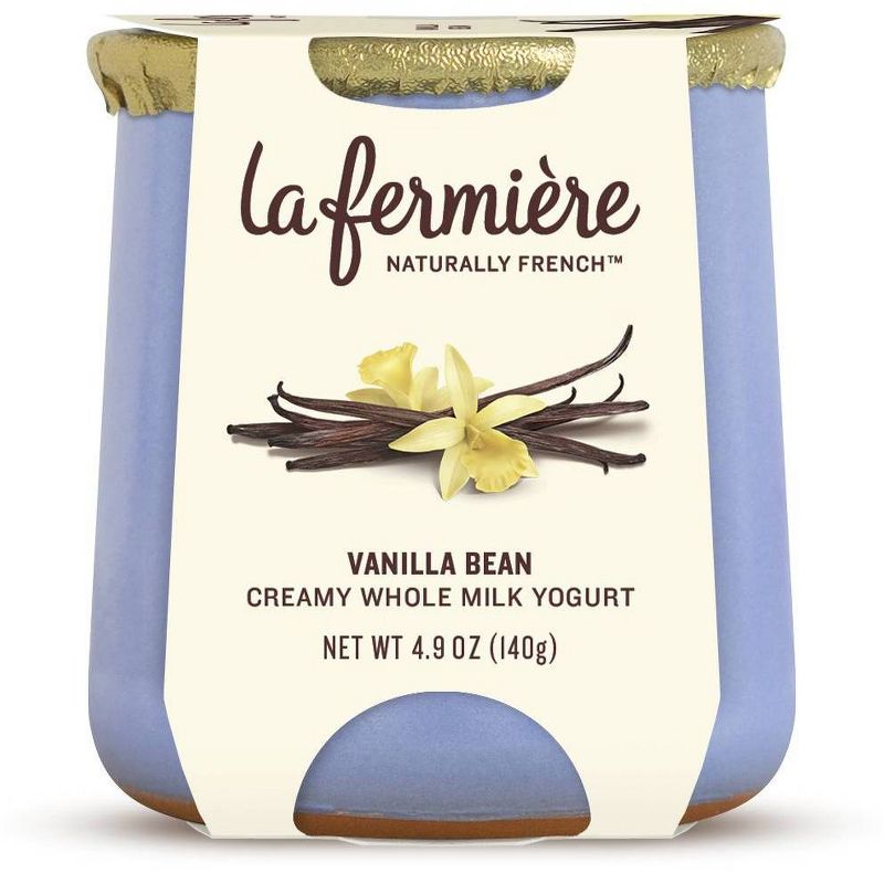 La Fermiere Vanilla Bean Naturally French Yogurt - 4.9oz, 1 of 5