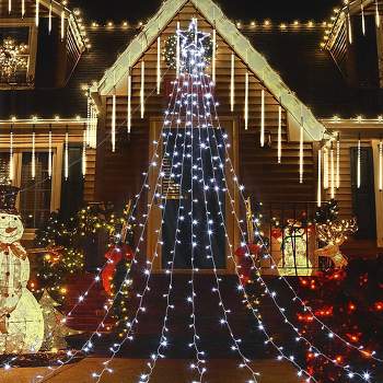 Christmas Decoration Star String Light, 335 LED 11.5FT Outdoor Christmas Tree Light with Topper Star