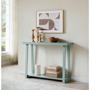 Kings Brand Emma Narrow Console Table with Shelf – Ideal for Entryway, Sofa, Hallway, Living Room, Office, Foyer, 44 Inch - 1 of 4