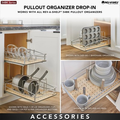 Rev-A-Shelf Solid Bottom Pull-Out Base Soft-Close Kitchen Cabinet Organizer