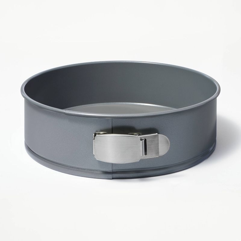 9&#34; Nonstick Carbon Steel Spring Form Pan Gray - Figmint&#8482;, 1 of 6