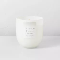 Tranquility Core Frosted Glass Candle White - Casaluna™