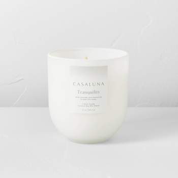 Tranquility Core Frosted Glass Wellness Jar Candle White - Casaluna™