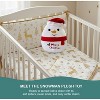 Christmas Snowman Plush Toy with Santa Hat, 8" Soft Stuffed Snowman Pillow Christmas Gifts, Cute Holiday Home Decor & Plush Gift for Kids & Adults - 2 of 4