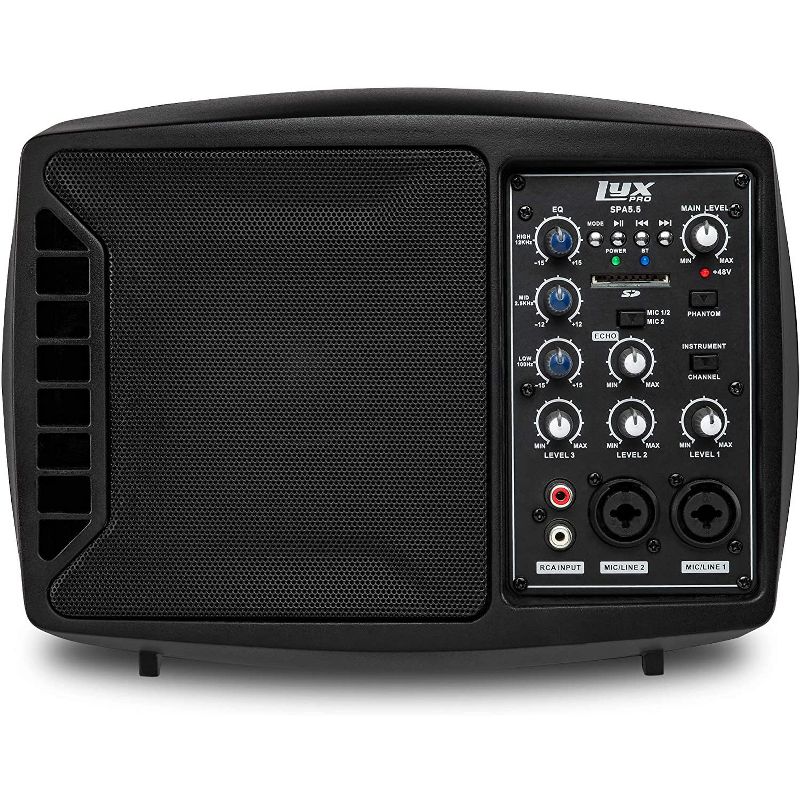 LyxPro 5.5" Small Powered Active PA Speaker W/Bluetooth & XLR input, 1 of 6