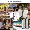 WeChef 5 Pack Leather Menu Covers 4.25x11" / 4.25x14" Single Page Trifold Booklet Style - 4 of 4