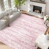 Pink Rugs for Bedroom Girls 9x12 Area Rug for Living Room Washable, Soft Vintage Damask Distressed Large Bedroom Rugs Boho Indoor Floor Carpet - 2 of 4