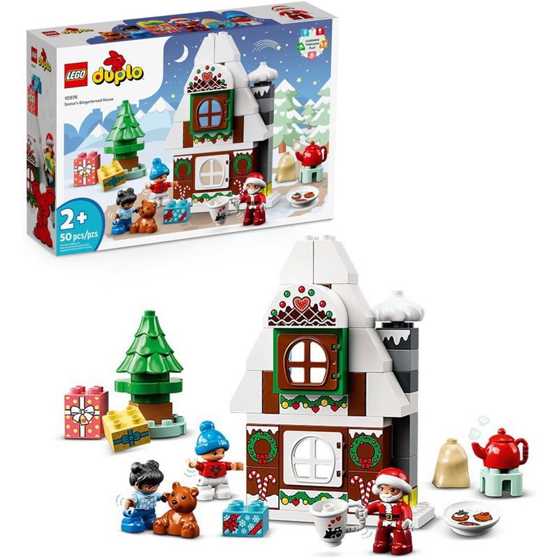 LEGO DUPLO Santa&#39;s Gingerbread House Toy 10976, 1 of 8