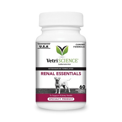 Vetriscience Laboratories Renal Essentials Kidney Health Support Dog Tablets, 60 ct