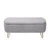 NicBex Storage Bench Storage Organizer Ottoman Toy Box Storage Upholstered Padded for Entryway Living Room, Bedroom - 3 of 4