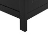 43.30"Bathroom Storage Cabinet, Cabinet with Two Doors and Drawers, Adjustable Shelf, Black - 4 of 4