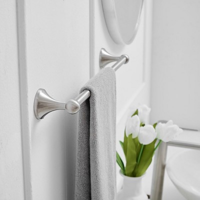 Brushed Nickel 18-Inch Wall Mounted Towel Bar
