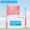 Unique Bargains Stainless Steel Extendable Portable Guide Handheld Flag Pole 4 Pcs - 2 of 4