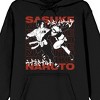 Naruto Shippuden Naruto & Sasuke Kanji Women's Black Hooded Sweatshirt - 2 of 3