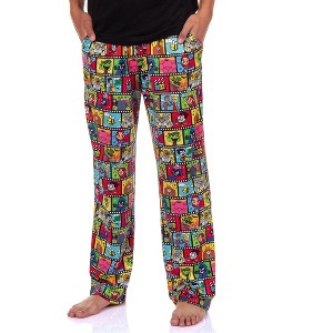 Teen Titans Go Pajama Pants Men's Characters Film Strip Lounge Sleep Bottom - 1 of 4