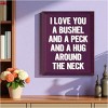 Slickblue I Love You a Bushel and a Peck Wood Sign – Rustic Wall Decor for Nursery or Home – 9"x12", Color Options - 2 of 3