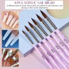 Saviland Pro 26PC Acrylic Master System - UV Gel/Liner & Dotting Brush Kit for Hybrid Nail Sculpting. (Size: 26 Count) - 2 of 4