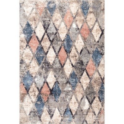 Nuloom Saoirse Distressed Trellis Indoor Area Rug