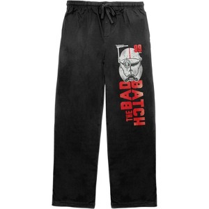 Star Wars Bad Batch 99 Black Graphic Sleep Pajama Pants - 1 of 3