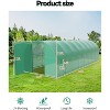Acekool 27x10x7 FT Outdoor Walk-in Greenhouse with Swing Door, 10 Mesh Windows, Galvanized Steel Frame, PE Cover, Large Tunnel for Garden Patio Yard - 2 of 4