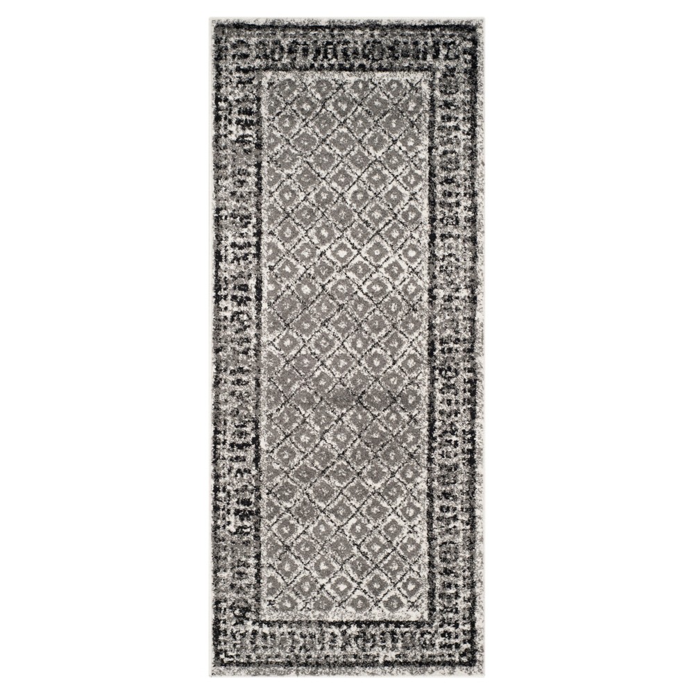 Remi Accent Rug - Ivory/Silver (2'6inx6') - Safavieh