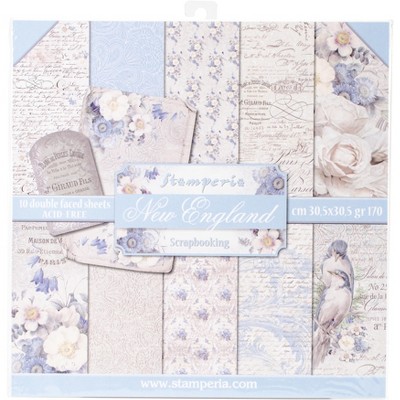 Stamperia Double-Sided Paper Pad 12"X12" 10/Pkg-Old England, 10 Designs/1 Each