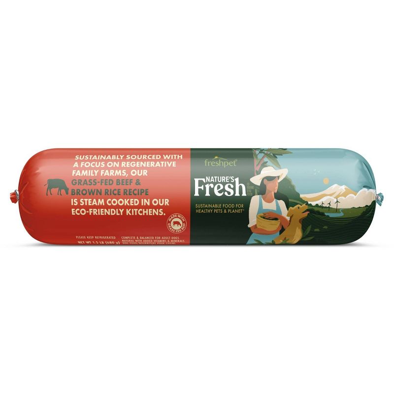 Freshpet Nature's Fresh Roll Beef and Vegetable Recipe Refrigerated Dog Food, 1 of 7
