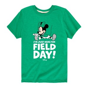 Boys' - Disney - Minnie Just Here For Field Day Short Sleeve Graphic T-Shirt - 1 of 4