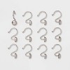 Rust Proof Button Shower Hook Nickel - Threshold™