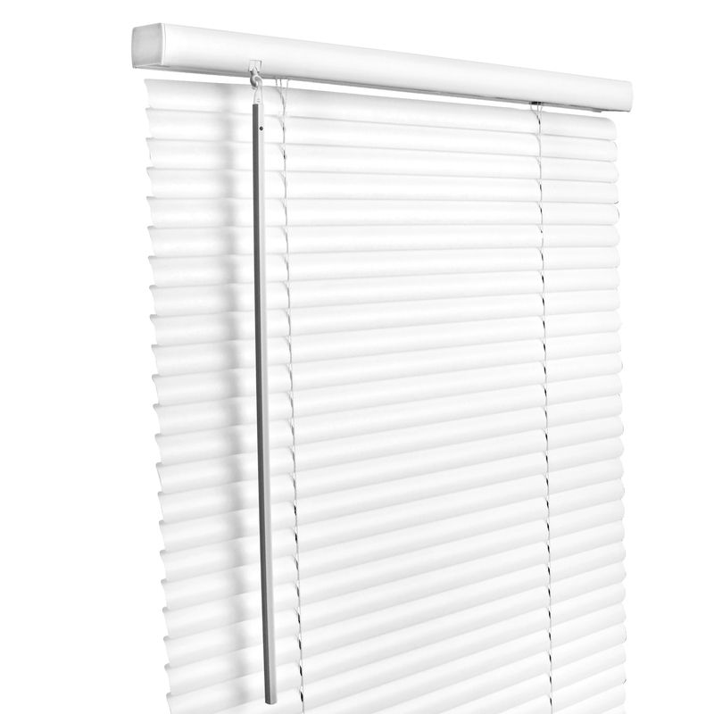 Living Accents Vinyl 1 in. Blinds 36 in. W X 64 in. H White Cordless, 1 of 2