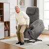 Power Lift Recliner Chair, Lift Chair with Massage & Heat, Adjustable Corduroy Electric Recliner Chairs with 2 Cup Holders & Stand Assist - 4 of 4