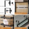 8-Layer Carbon Steel Door Storage Rack Without Punching Bedroom Room Door Multi-Layer Storage Basket Dormitory Door Back Rack - 4 of 4