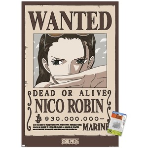 Trends International One Piece - Nico Robin Wanted Poster Unframed Wall Poster Prints - 1 of 4