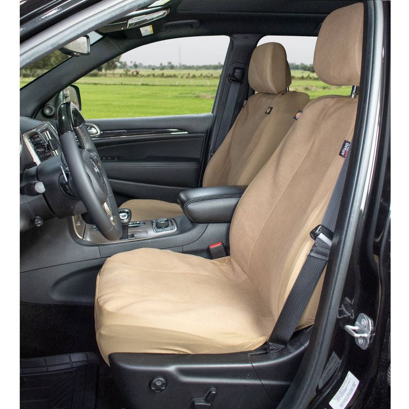Dickies 2pc Custom Blair Tan Seat Cover, 4 of 5