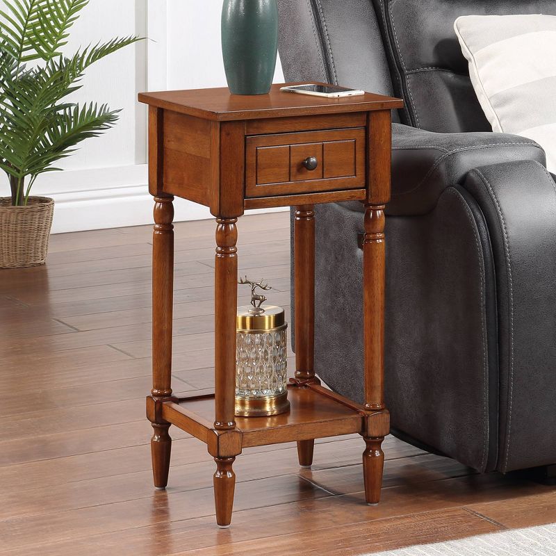 Breighton Home Provencal Countryside Mia Petite Accent Table with Drawer and Shelves, 3 of 13