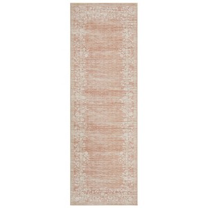 Washable Farmhouse Floral Print Living Room Rugs, Soft Non Slip Modern Bedroom Carpet, Ultra Thin Vintage Floor Rug for Home Office - 1 of 4
