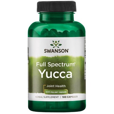 Swanson Herbal Supplements Full Spectrum Yucca 500 mg Capsule 100ct.