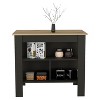 Kumasinova Versatile Kitchen Island Cart with Three Storage Shelves,40.5" Kitchen Cart with Ample Legroom,Spacious Island Table for Dining Room - 3 of 4