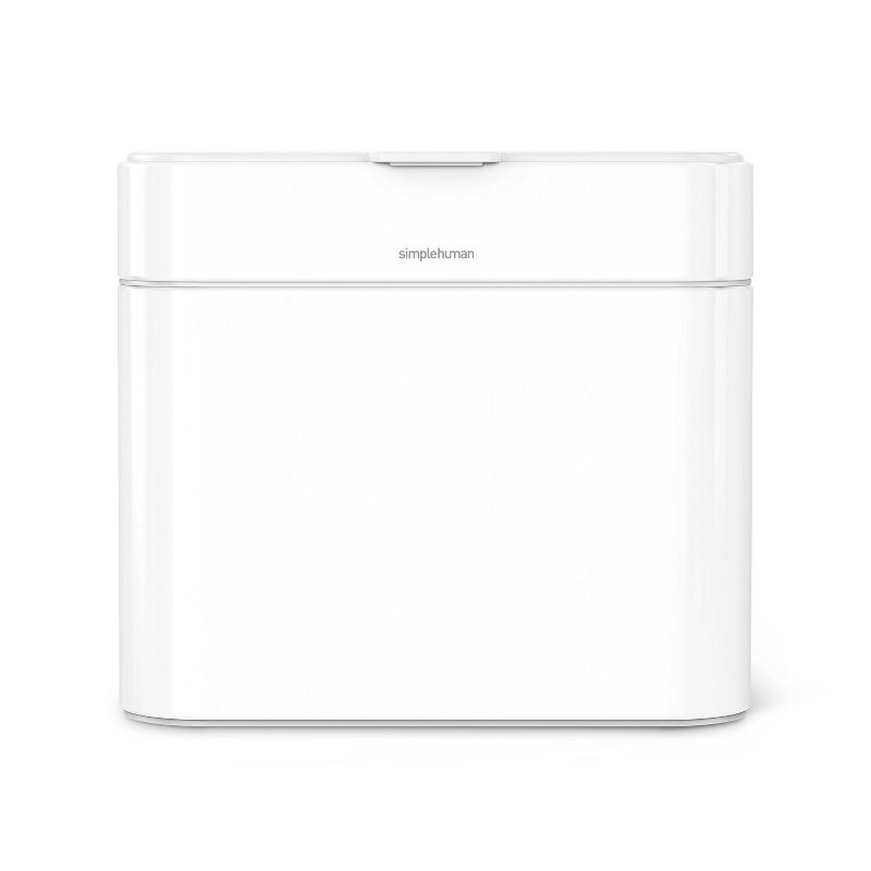 simplehuman 4L Compost Caddy Bin with Magnetic Docking White Steel, 2 of 7